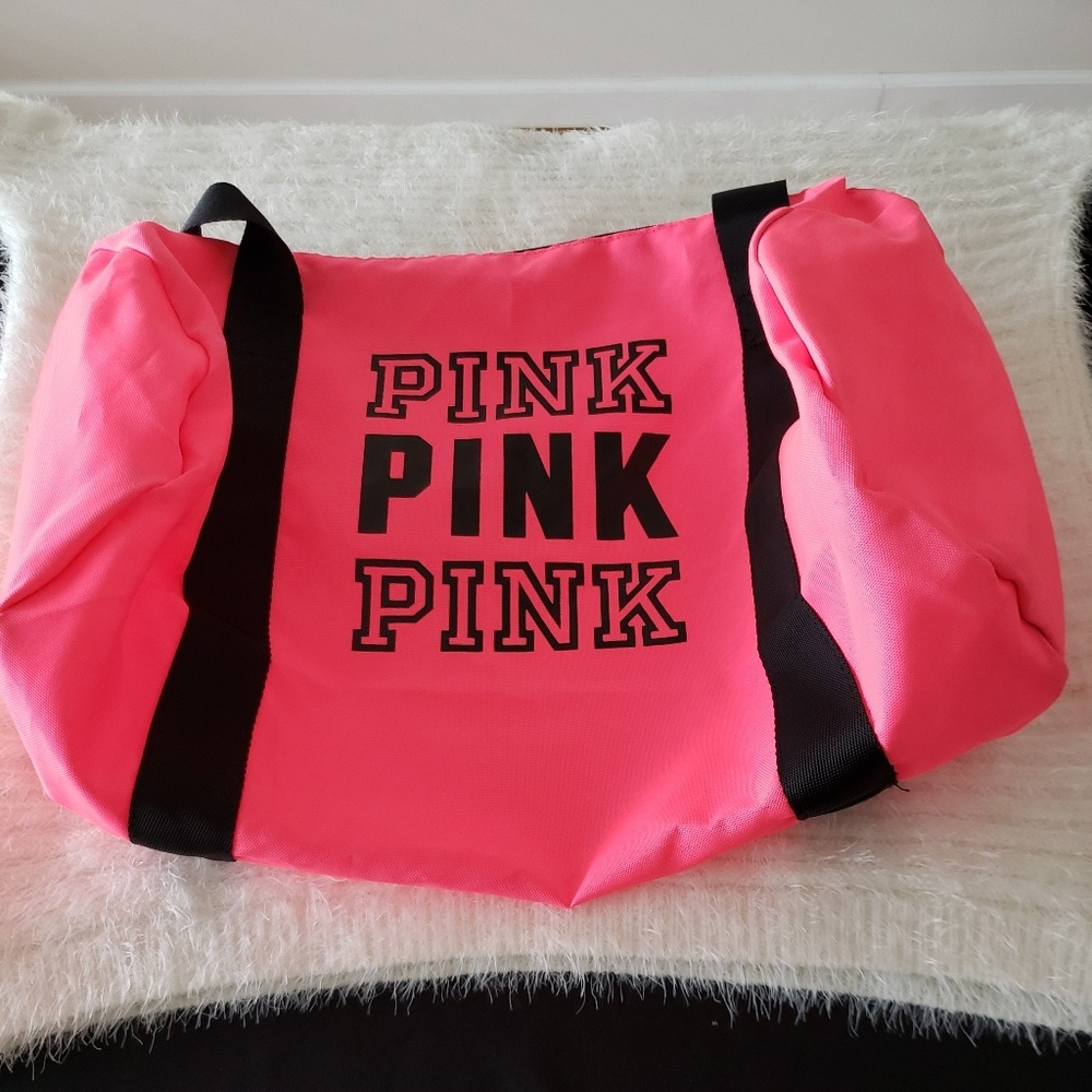 NEW Victoria's Secret Pink Duffle Bag Tote